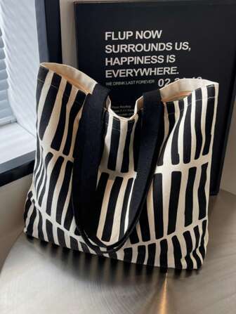 New Fashion Casual Women Tote Bag, Large Capacity Cloth Bag, Versatile For Shopping, Vacation, Travel, Chic Leisure Women Handbag