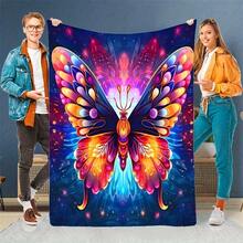 The New Stylish, Comfortable, Soft, And Exquisitely Printed Flannel Blanket Is Suitable For Office Napping, School Napping, Outdoor Camping, And Is A Great Warm Item For Holidays, Birthdays, And Gifts. Multiple Sizes Are Available For Selection - 白色 - 查看 2