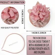 Fascinators Hats Women,Tea Party Fascinator Hair Clip With Feathers Wedding,Derby Hats Headbands - Style6-粉紅色 - 查看 4