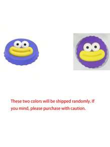 1 件防漏可重复使用罐盖，可爱的大口图案，保持饮料新鲜，饮料密封盖，罐盖，防漏密封盖，按压式防溅盖，碳酸饮料、果汁和汽水罐的饮具配件，非常适合户外烧烤、野餐、露营和日常使用