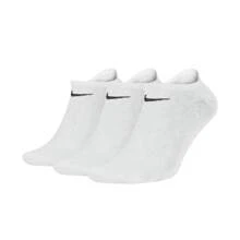 Nike Lightweight No Show Socks White FREE UK DELIVERY  3 Pair Cotton/Nylon Machine Washable - 白色 - 查看 1
