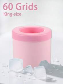 3/2/1 件装便携式冰格，60/40/30 孔圆柱形 3D 制冰器，易脱模硅胶冰格，挤压杯制冰器，带盖硅胶冰桶，易脱模圆柱形冰格 - 彩色 - 查看 13