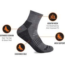 ¡RecomendadoTimberland Calcetines de Cuarto Negro para Hombres, Paquete de 6, Talla 12-15¡Top de Temporada - Blanco - Ver 3