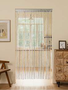 1 件铜币花隔断帘，客厅、入口悬挂式窗帘 - 彩色 - 查看 6