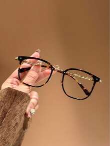 "LILY"Series Blue Light Glasses For Woman, Fashion Computer Glasses On Office Reduce Eye Strain Anti Migraine For Working Reading,Safety Glasses Blue Light Blocking Glasses  Protection Computer Gaming Glasses   Women Cute Light Weight Red Frame Oversized Non Prescription Small Face Square Cat Eye  Reduce Eye Fatigue On Computers, TVs, Phones, And Games, Suitable For Computer Lense Screen Protector Plain Glasses   Clear Lens Glasses Blue Light   Light Blocking Glasses Blue Light Glasses Light Glasses For For Women Men  Light Glasses For    Glasses For Women  99 Blue Light  Glasses For Woman - Họa tiết da báo - Xem 2