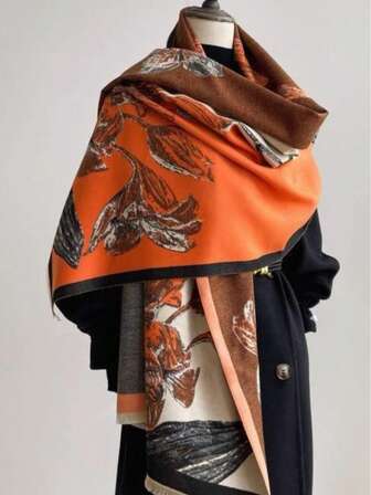 Tela de poliéster con estampado floral elegante