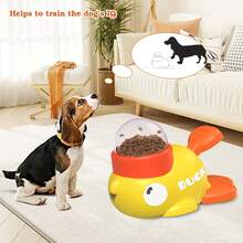Interactive Push-Activated Dog Treat Dispenser - Duck Shaped Slow Feeder Puzzle Toy, Durable Plastic Pet Entertainment Toy, Suitable For Puppies And Adult Dogs, Healthy Eating Promotion, PetSafe Material, Training Tool