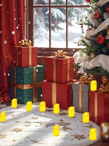 24pcs LED Warm Light Flameless Candle Lights, Suitable For Gifts, Holidays, Home Decor - Weddings, Living Room, Bedroom, Halloween, Thanksgiving, Birthday Presents, Dining Table Decoration