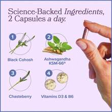 MENO Vitamins For Menopause, 30 Servings (Pack Of 1) - Menopause Supplements For Women With Black Cohosh & Ashwagandha KSM-66 - Helps Alleviate Hot Flashes, Night Sweats, & Mood Swings, Free Shipping, For Daily Health, Foe Women And Men - Khác - Xem 5