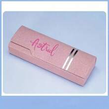 1 Customizable Personalized Signature Glasses Case In Multiple Colors - Portable, Waterproof And Dustproof Glasses Frame, Compact Plastic Storage Box, Fashionable Glasses And Glasses, Glasses Case ABS Plastic (ABS Resin) Personalized Glasses Case Gifts For Men