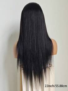 Peluca de cabello humano con encaje transparente sin pegamento de 5x5 pulgadas, cabello virgen de alta densidad al 150% para mujeres