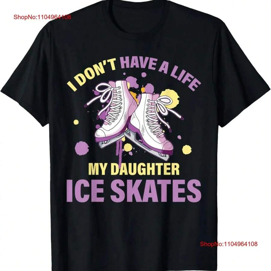 Ice Skate Mom T Shirt Vintage Washed Homme Casual Unisex Stylish Slightly Fashion Comfortable Graphic Designer Clothes - màu đen - Xem 1