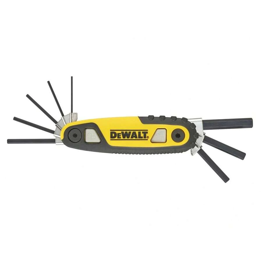DEWALT Metric Folding / Locking Hex Key Set, 8 Piece (Multi Colour) - (TK7699) - Multicolor - View 1