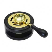 Wax Seal Heater With Wax Melting Spoon Antique Wooden Wax Seal Stove And Wax Seal Set For Melting Wax Seal Beads Or Sealing Wax Sticks, Stamps, Wedding Wax Seals Envelope Seals Stamps, Fast Melting, Perfect For Wax Seal Stamps - Multicolor - View 14