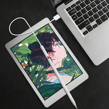 FCV Conector de carga rápida de hembra Lightning a hembra Lightning, 1/2 paquetes, adaptador de carga compatible con Apple Pencil de 1ra generación (solo carga), regalo de primavera - Blanco - Ver 5