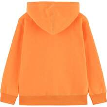 Boys Girls Hoodies Hooded Sweatshirts Solid Fleece Hoodie Classic Full Zipper Top Plush Cotton - 黃色 - 查看 9
