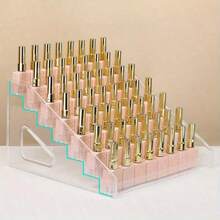 3/7 Tier Acrylic Nail Polish Display Rack, UV Gel Holder, Quick Installation Makeup Organizer, Jewelry Rack, Nail Desk Storage, Space Saving, Detachable Multi-Layer Acrylic Frame - Multicolor - View 7