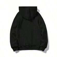 Aelfric Eden Graphic Hoodies Vintage Printed Hoodie Sweatshirt Casual Oversized Long Sleeve Streetwear Hooded Pullover - 黑色 - 查看 3