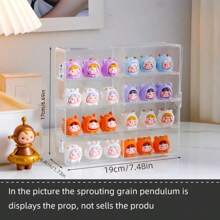 1 件多层小饰品展示架，卡通堆叠游戏架，积木零件盒收纳盒，8 格展示架，适用于家庭客厅办公室装饰，女士收纳整理器旅行节日必备秋季装饰秋季万圣节 - 無色 - 查看 8