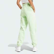 Adidas Essentials Jogger Pants Women's Small Green Fleece Tapered Leg SRT330 - Green - View 2