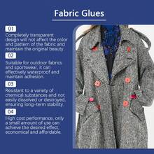 织物粘合胶，多用途纺织胶，服装图案粘合剂，软性粘合剂 - 藍色 - 查看 2