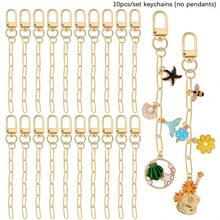 130/65 件 DIY 钥匙扣制作套件，包含随机锌合金吊坠、钥匙扣扣、延长链、跳环和珠宝钳，创意 DIY 珠宝配件 - 鑰匙圈吊飾套裝 - 查看 15