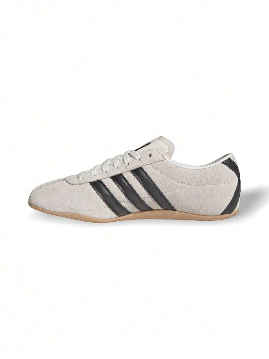 Adidas 东京男士运动鞋，修身麂皮鞋面，皮革内衬，复古舒适款 JI0182 - 白色 - 查看 1