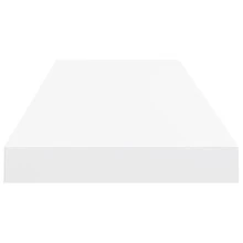 vidaXL Schweberegal Weiß 80x23,5x3,8 cm MDF