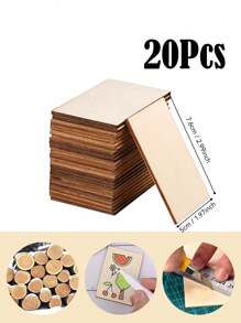 1-32pcs Unfinished Plywood Craft Boards - Measuring 5.91 Inches X 3.94 Inches 2 Mm Thick Compatible With Laser Cutting, Engraving, And Wood Burning - Multifunctional Plywood Sheets Measuring 5.91 Inches X 3.94 Inches And 2 Mm Thick.