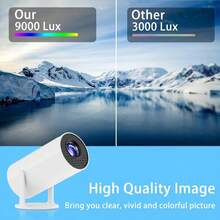 MAOHUTER Projector Smart Mini,Video Player, Professional Version Projector, Suitable For Travel, Camping, Conference, Home Theater And Office, Mobile Phone Projection,Small And Lightweight, Easy To Carry, 180° Rotation, Picture Correction, Picture Quality HD, With Audio - EU C Type Plug(220-240V) - View 7