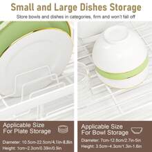 SIDIANBAN Dish Drying Rack For Kitchen Counter - Large Dish Rack With Drainboard, Rustproof Dish Drainer With Utensil Holder For Sink, 43 X 30.5 X 14 Cm Black