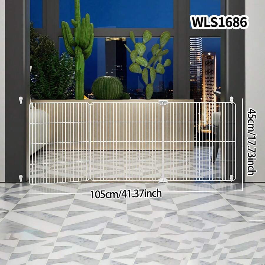 Pet Gate Dog Fence Barrier Isolation Door Small Dog Indoor Cat Rabbit Stair Balcony Enclosure - Multicolor - View 1