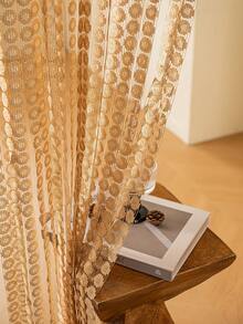 1 件铜币花隔断帘，客厅、入口悬挂式窗帘 - 彩色 - 查看 8