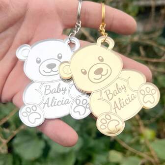 10/30/50/100/200pcs Custom Teddy Bear Baby Shower Party Favors With Card For Guest In Bulk| Plexiglass Keychain Gifts | Welcome Baby For Baby Girl And Boy(This Product Does Not Contain Any Packaging),Multi-Functional, Ornamental,Reusable,Exquisite,Stylish,High-Quality,Colorful,Modern,Custom,Personalized,Unique,Ideal Gifts For Him,Ideal Gifts For Her,Boyfriend,Dad,Girlfriend,Mom,Family,Friends,Tea Room,Home,Garden,Office,For Anniversaries,For Valentine's Day,For Mother's Day,For Birthdays,For Father's Day,For Graduation,For Weddings,For Housewarming,Customized Party Supplies