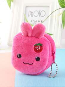 1pc Cartoon 3D Bee Coin Purse, Multipurpose Frog Wallet, Creative Portable Organizer For Coins, Keys, Earphones, Useful Daily Accessory & Birthday Gift