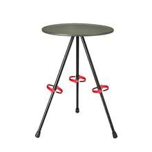 Balcony Mini Garden Table - Space Saving Foldable Design, Waterproof Round Table Top, Weather Resistant Metal For Small Space Decoration, 2 Layers Height 13.8/22 Inches, Suitable For Gardens, Balconies, Backyards, Porches, Deck, Camping, Folding Table - Green - xanh quân đội - Xem 7