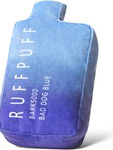 1pc 5*7 Inch Polyester Cute Plush Dog Toy - Funny Imitation Puppy Toy With Squeaker - Dog Birthday Gift (Blue)