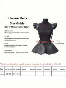 Full Body Leather Harness,Women Leather Outfit Accessoreis,Bondage Wear Women,Halloween Costumes,Ladies' Harness Leather