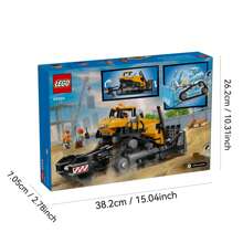 LEGO Gelber Bagger Baustellenspielzeug für Kinder ab 8 Jahren - Rollenspielset & Konstruktions-Themen Bauklötze mit Spielzeug-Bagger Idee für Jungen & Mädchen