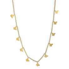 European And American Cross-Border 18K Stainless Steel Butterfly Necklace With Female Niche Design, Cold Style, And Internet Celebrity - Vàng - Xem 5