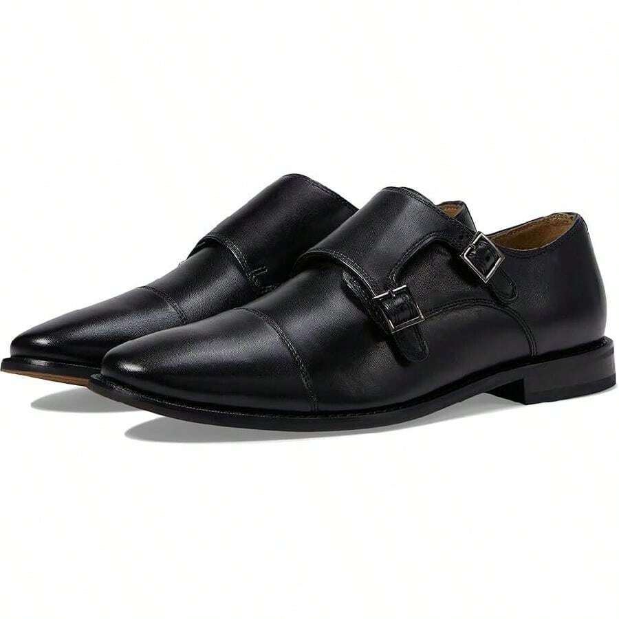 Florsheim Montinaro 11750-257 Oxford Men 9 Black Double Monk Strap Shoes RHS5025 - 黑色 - 查看 1