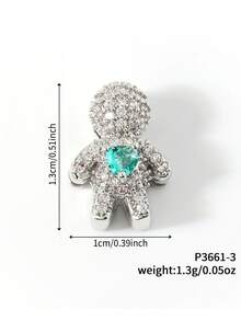 1 pezzo Set di braccialetti in acciaio inossidabile fai-da-te con ciondoli a forma di lettera, petalo, cuore, foglia - Bianco K - Visualizzare 12