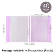 CYFUN DESIGN 1 Pc A6/Large Size Clear Sticker Photo Storage Album Stamp Cutting Dies Storage Book Organizer Folder - Clear - View 16