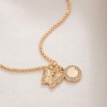 DKNY 精致金色蝴蝶点缀圆点百搭手链 - 金子 - 查看 2