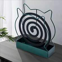 قطعة واحدة أو قطعتان من موقد طارد البعوض الأنيق والإبداعي بتصميم خارجي على شكل قوقعة وقطة، مناسب للاستخدام الداخلي والخارجي، مصنوع من مواد متينة مثل البولي بروبلين والحديد المطاوع، يتناسب تماما مع عيدان البخور والعود وطارد البعوض، رف طارد البعوض الجميل، حامل موقد البخور الزخرفي، وملحقات طارد الحشرات للاستخدام المنزلي والمكتبي