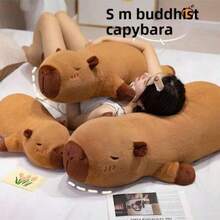 1pc-Capybara Sleeping Professional Pillow Doll, Suitable For Sofa/Bedroom/Outdoor Capybara (Pillow/Cushion/Cushion). Kawaii's Doll Capybara. It's A Great Gift For A Special Friend Or Family Member During The Holidays - Capibara - View 7