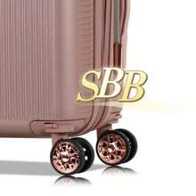 High Quality Carry-On Suitcase, 4 Double Wheels, 360 Degree Rotation, 9kg - Rose Gold - View 3