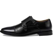 Florsheim Montinaro 11750-257 Oxford Men 9 Black Double Monk Strap Shoes RHS5025 - 黑色 - 查看 2