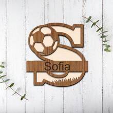 1pc Customized Wooden Name Plate, Customizable Name Up To 26 Letters, Wooden Wall Decor, Suitable For Children's Room, Home Decor, Unique Colorful Kids Room Door Sign, Perfect Customized Gift For Birthday, Children's Day, Back To School, Halloween, Christmas, Graduation
