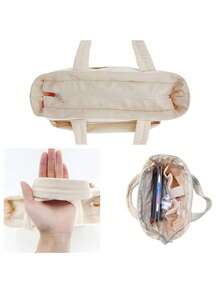 女士手提包，轻便蓬松，带隔层绗缝肩包，适合旅行、工作、健身、返校、上课和通勤，可满足各种日常物品的收纳需求，大容量设计，更宽敞的收纳空间。 - 彩色 - 查看 9